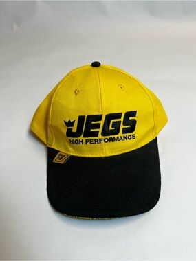 JEGS High Performance Yellow & Black Cap
